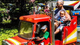 Big Rigs kiddie ride at Waldameer Amusement Park