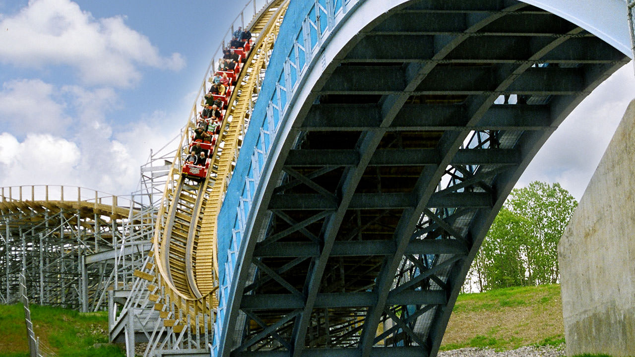 Roller coaster at Waldameer