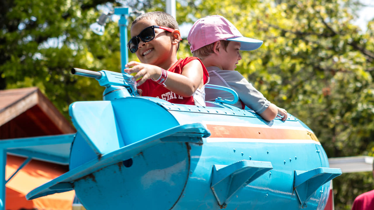 Sky Fighter kiddie ride at Waldameer Amusement Park