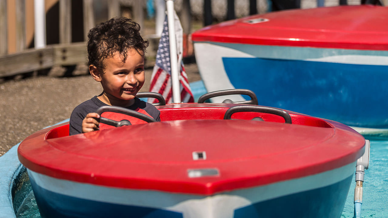 Wet Boats kiddie ride at Waldameer Amusement Park