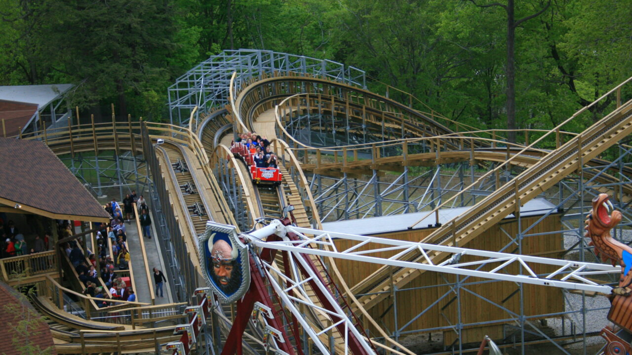 worlds tallest wooden roller coaster