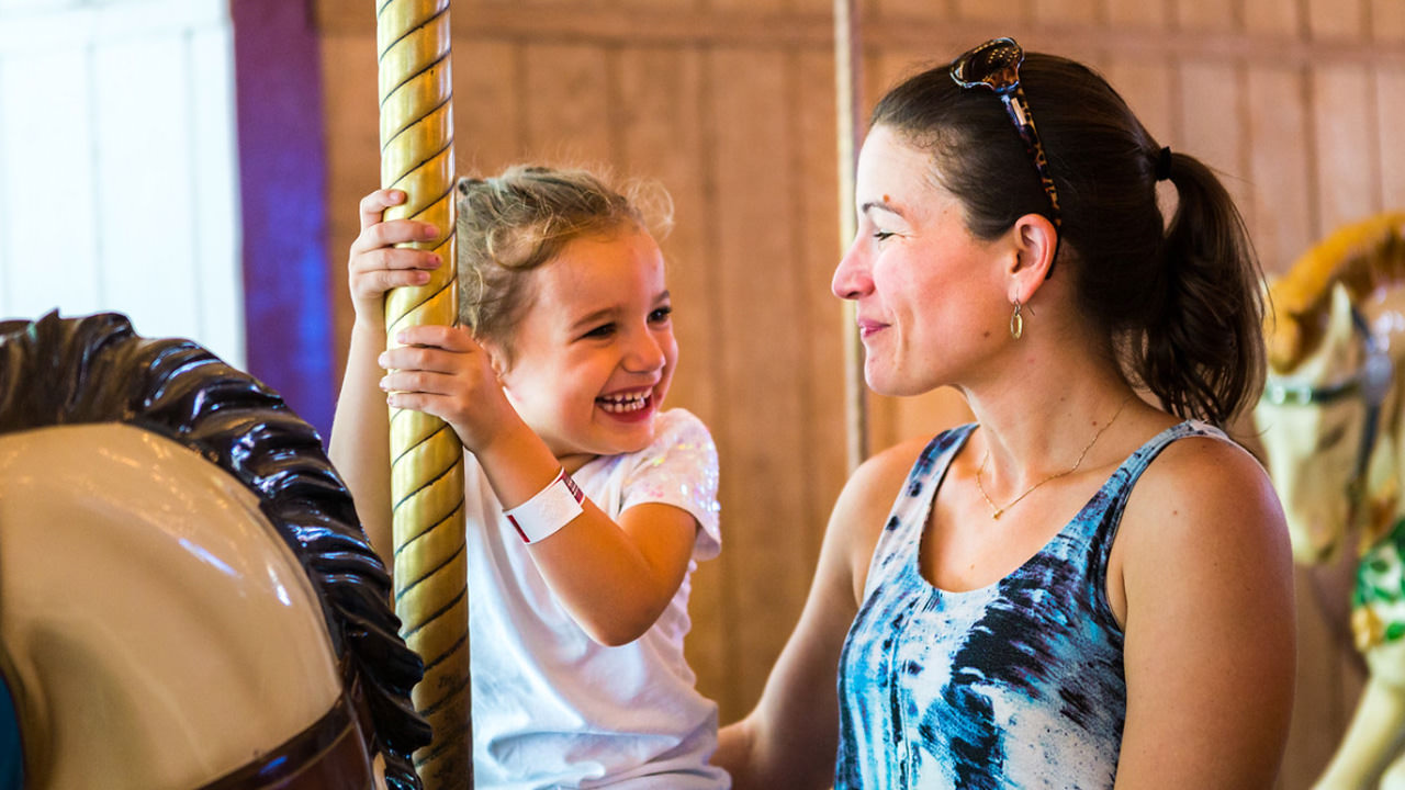 Guests enjoying the Merry-Go-Round.