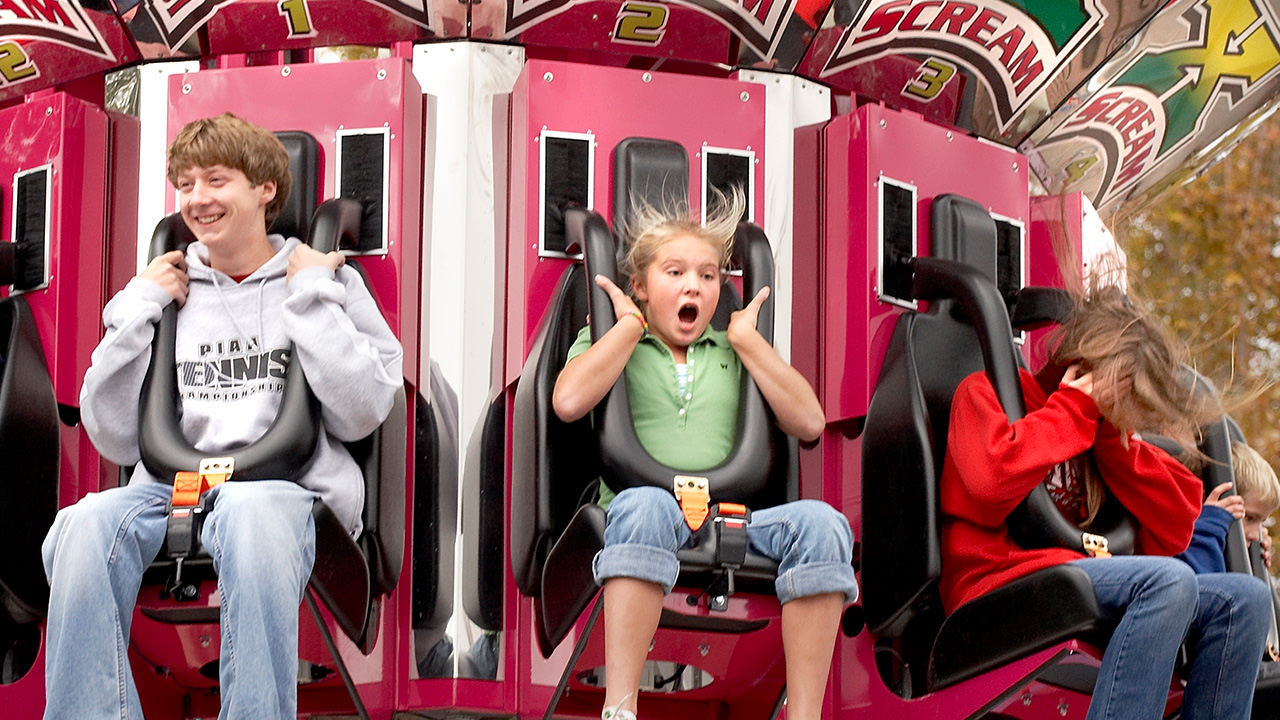 Guests riding the XScream during the day