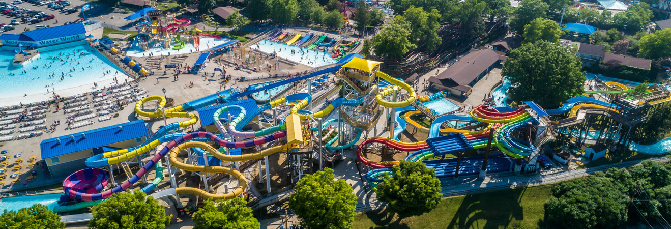 Aerial view of Water World