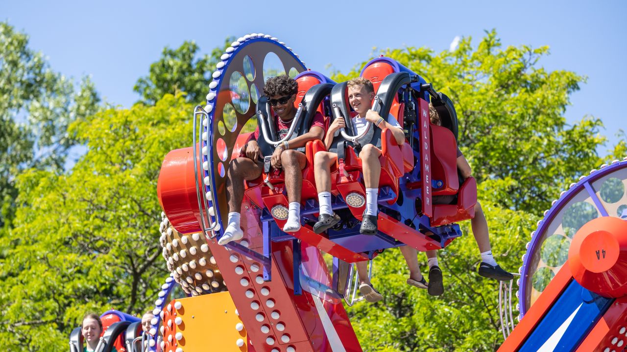 Riders on Time Twister at Waldameer.