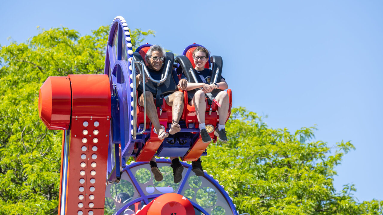 Riders on Time Twister at Waldameer.