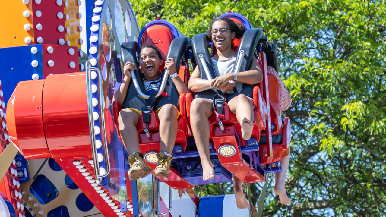 Riders on Time Twister at Waldameer.