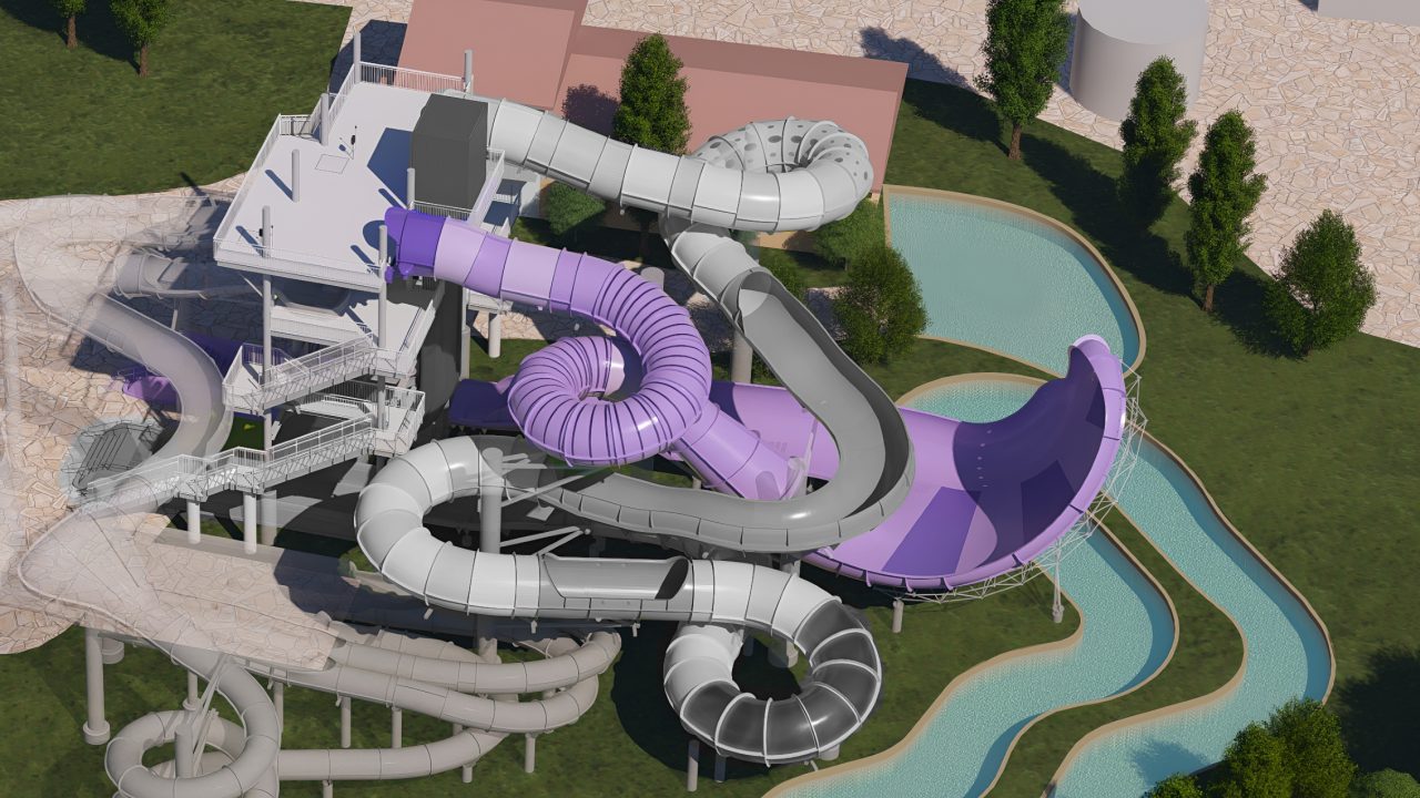 Digital rendering of Presque Isle Plunge in Water World